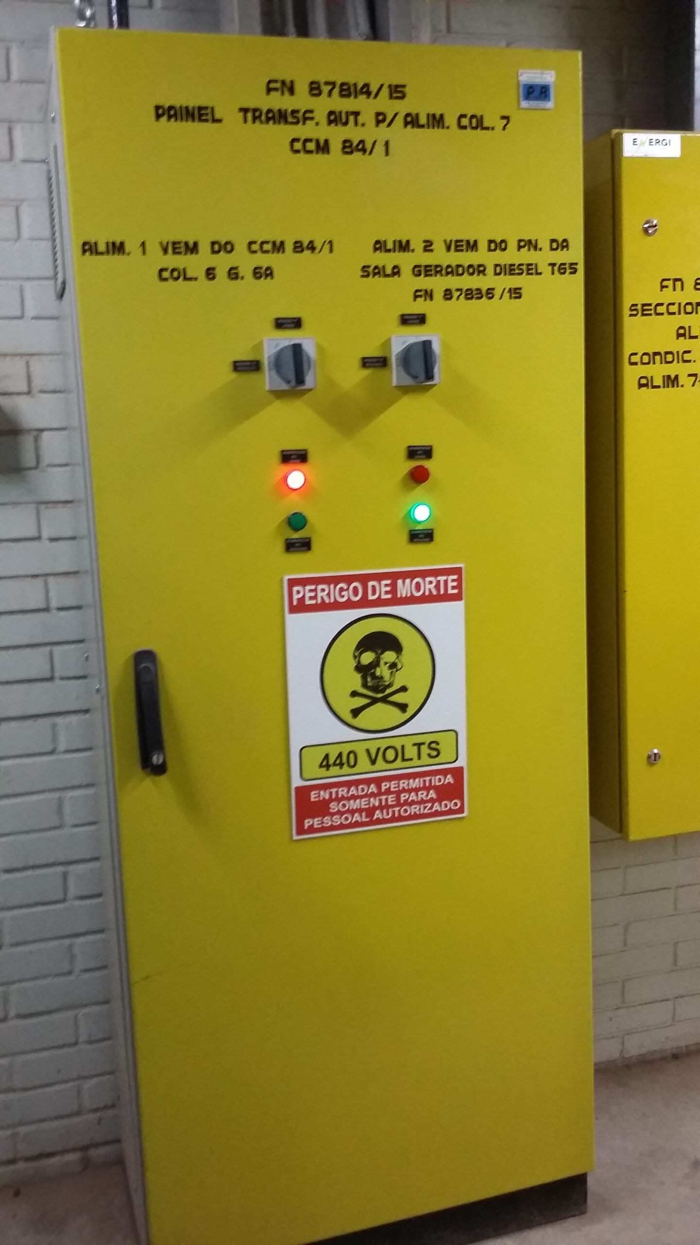 Montgem de Painel de Reversão Automática